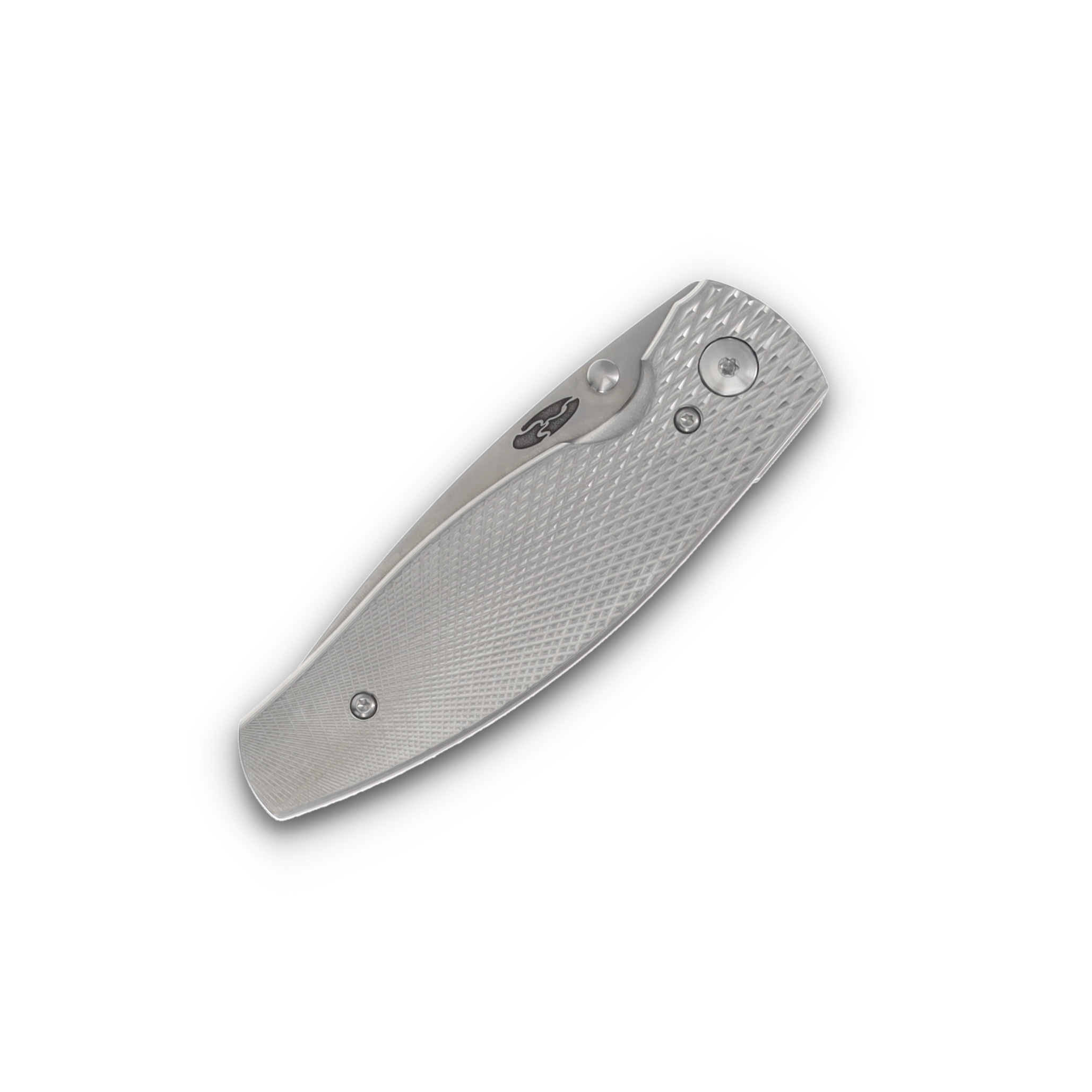 Three Rivers Manufacturing Neutron 2 Linerlock Folding Knife (Diamond-Textured 3D Contoured Titanium) DLR-N2T13D-T View 5