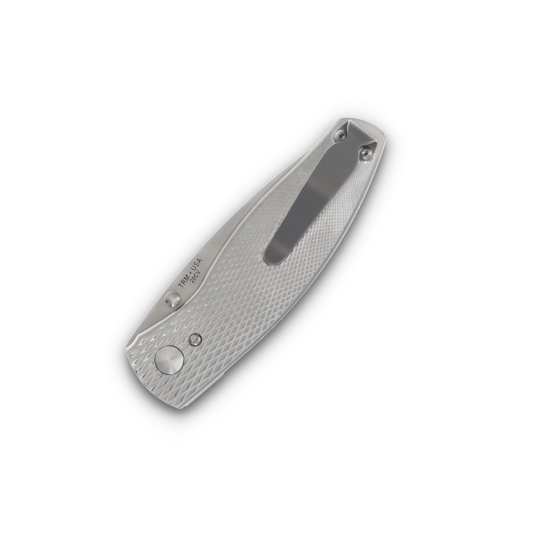 Three Rivers Manufacturing Neutron 2 Linerlock Folding Knife (Diamond-Textured 3D Contoured Titanium) DLR-N2T13D-T View 6
