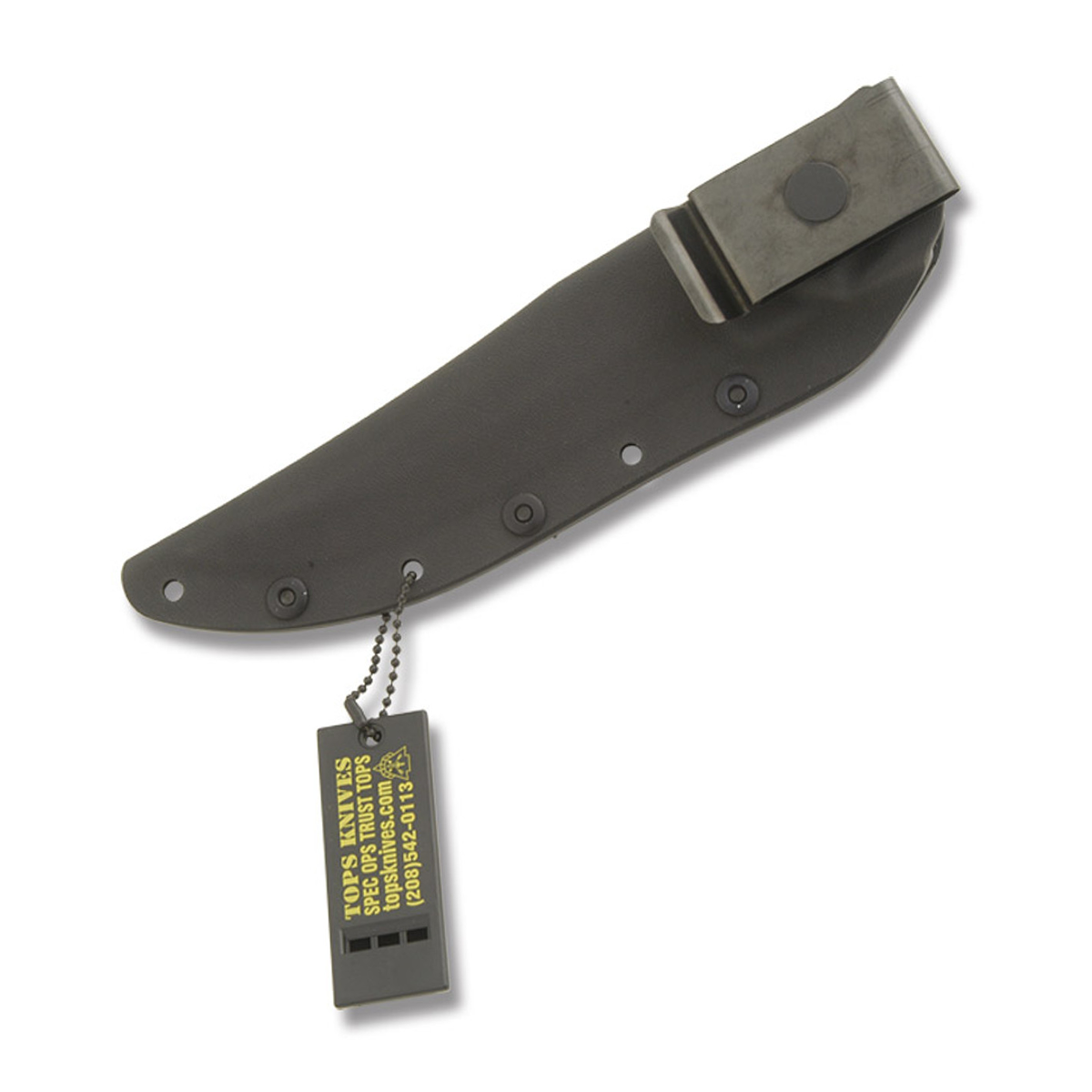 TOPS Knives Moccasin Ranger 6.5in Black Hunters Point Fixed Blade TPMR88 View 2