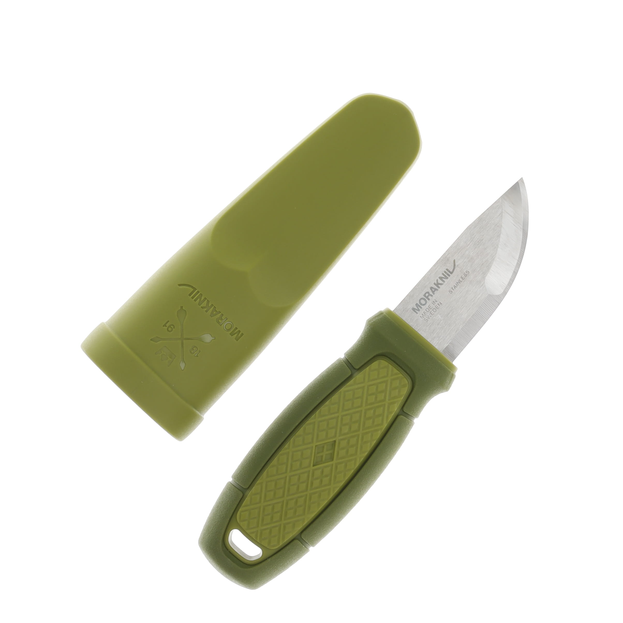 Morakniv Eldris Pocket Fixed Blade Green 2.2in Plain Edge Stainless FS12651 View 1