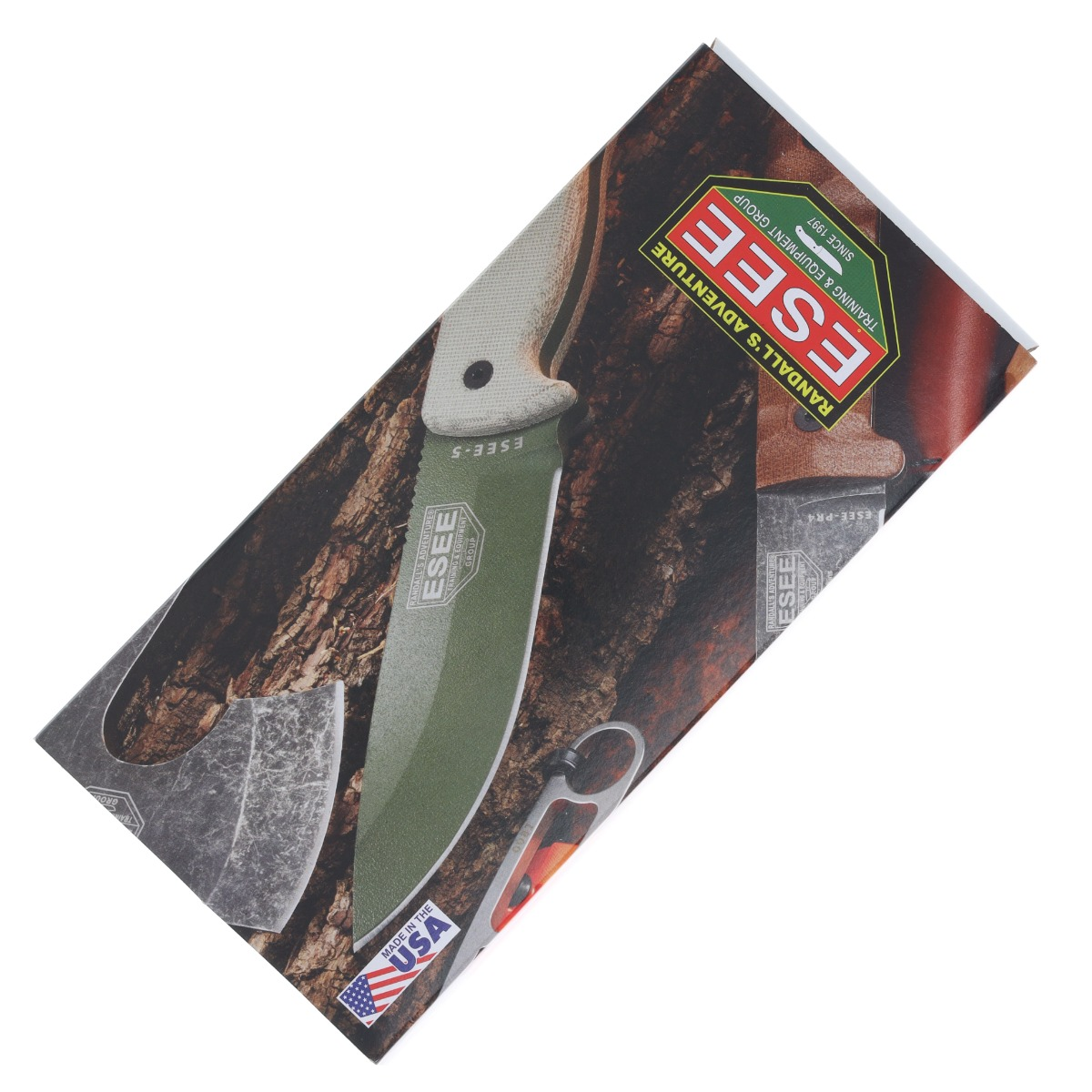 ESEE Sencillo Fixed Blade Knife 3.05in Plain 3D Warm Brown Burlap Micarta ESEESENCILLOA2 View 7