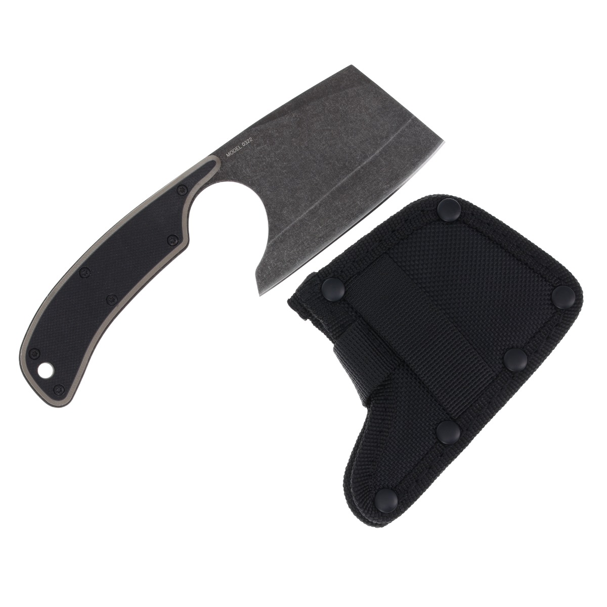 Browning Cutoff Camp Cleaver Fixed Blade Knife BR0322B View 2