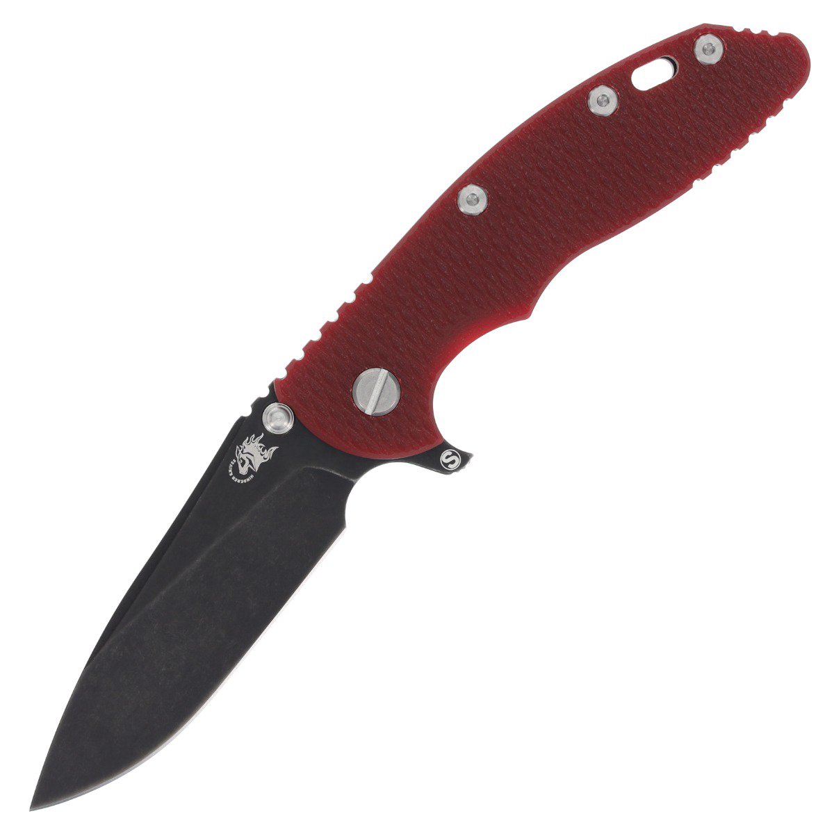 Hinderer XM-18 3.5 Framelock Folding Knife (Magnacut Skinny Slicer, Red G-10/Battle Black) KXM35SKSSKSLDLCRED View 1