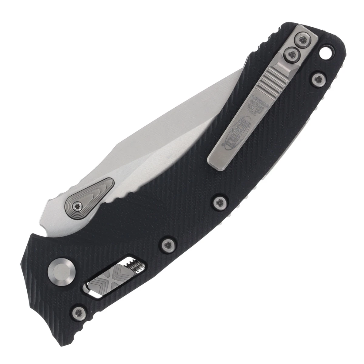 Microtech Amphibian RAM-LOK Folding Knife (M390MK, Fluted Black G-10) MT137RL10FLGTBK View 2