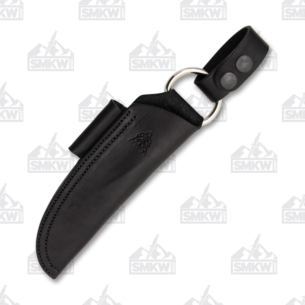 TOPS Bushcraft Black Leather Sheath Right Hand TPSHLBUSH View 2