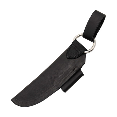 TOPS Bushcraft Black Leather Sheath Right Hand View 3