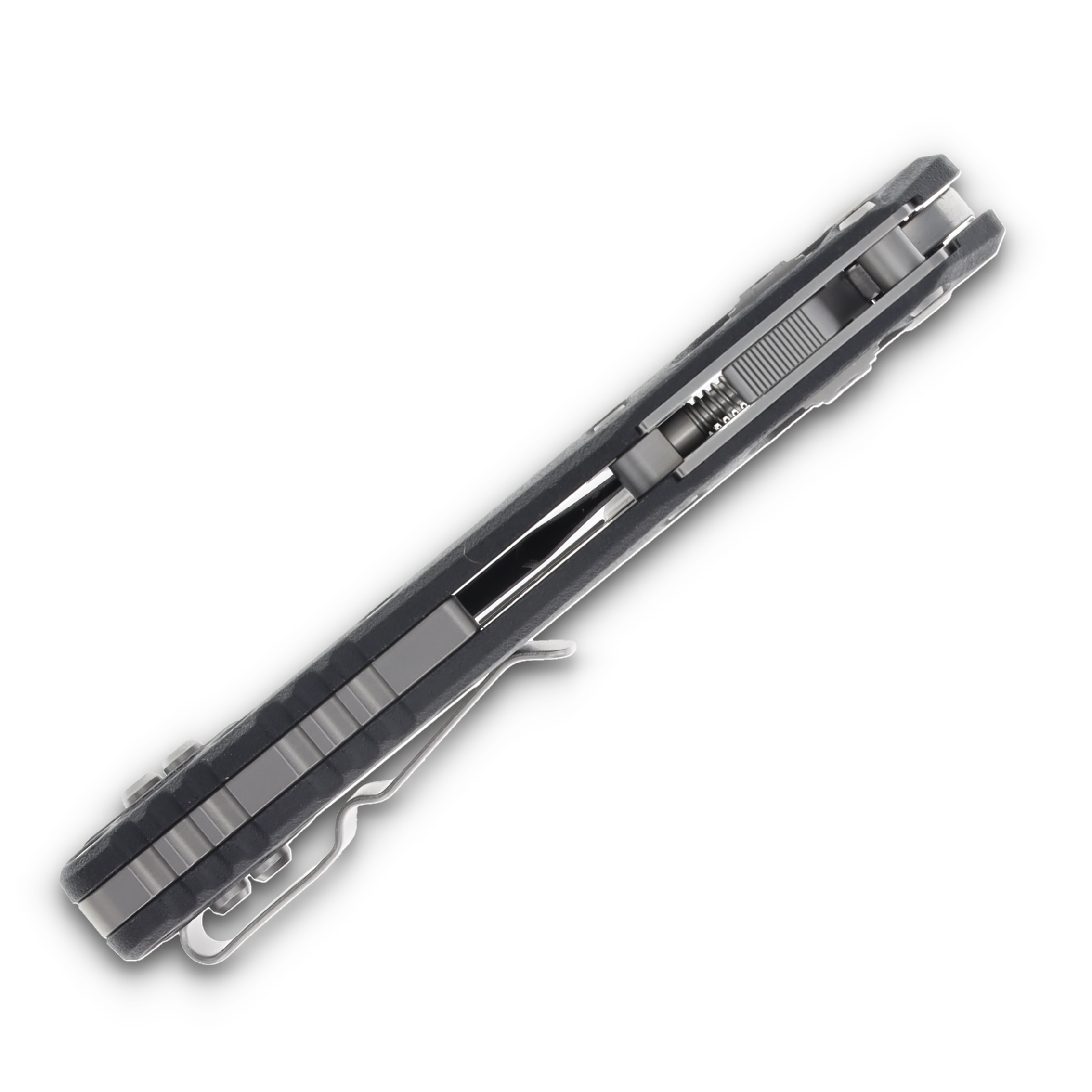 Microtech MSI RAM-LOK Manual Folding Knife (S/E Stonewash F/S | Black) MT210T12PMBK View 8