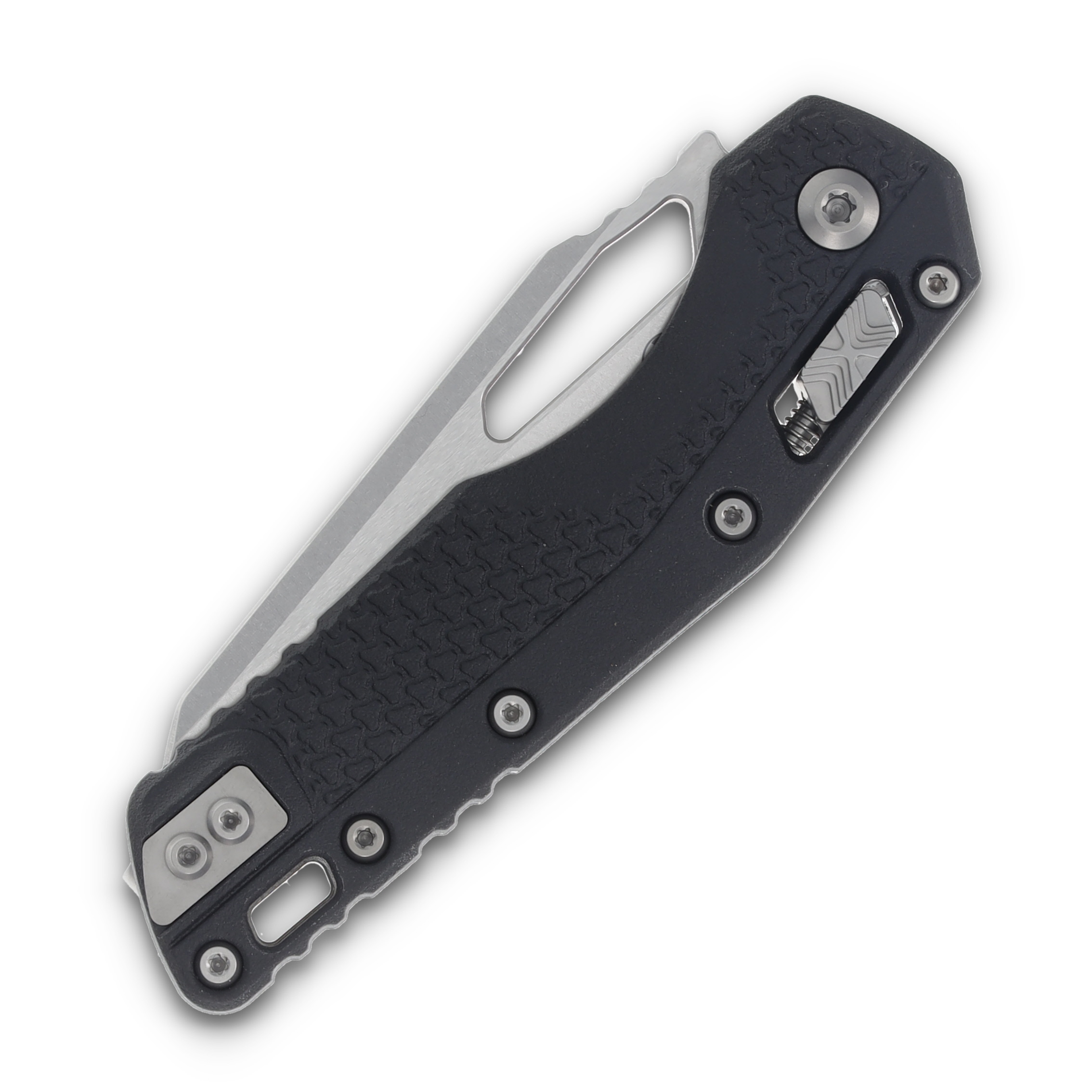 Microtech MSI RAM-LOK Manual Folding Knife (S/E Stonewash F/S | Black) MT210T12PMBK View 5