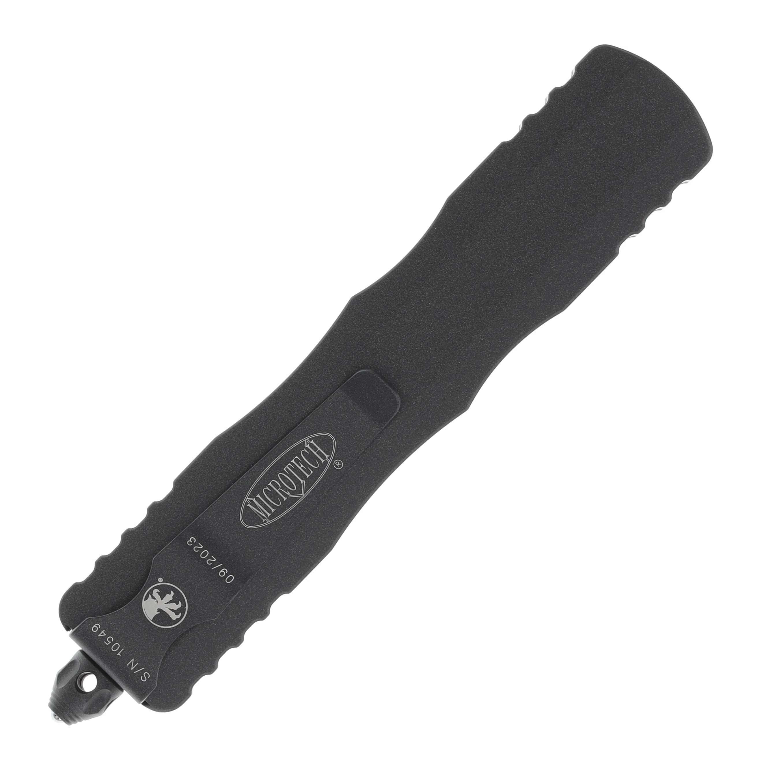 Microtech Dirac Delta Out-the-Front Automatic Knife (D/E Dark Tungsten F/S | Dark Tungsten) AUMT2273CDT View 2