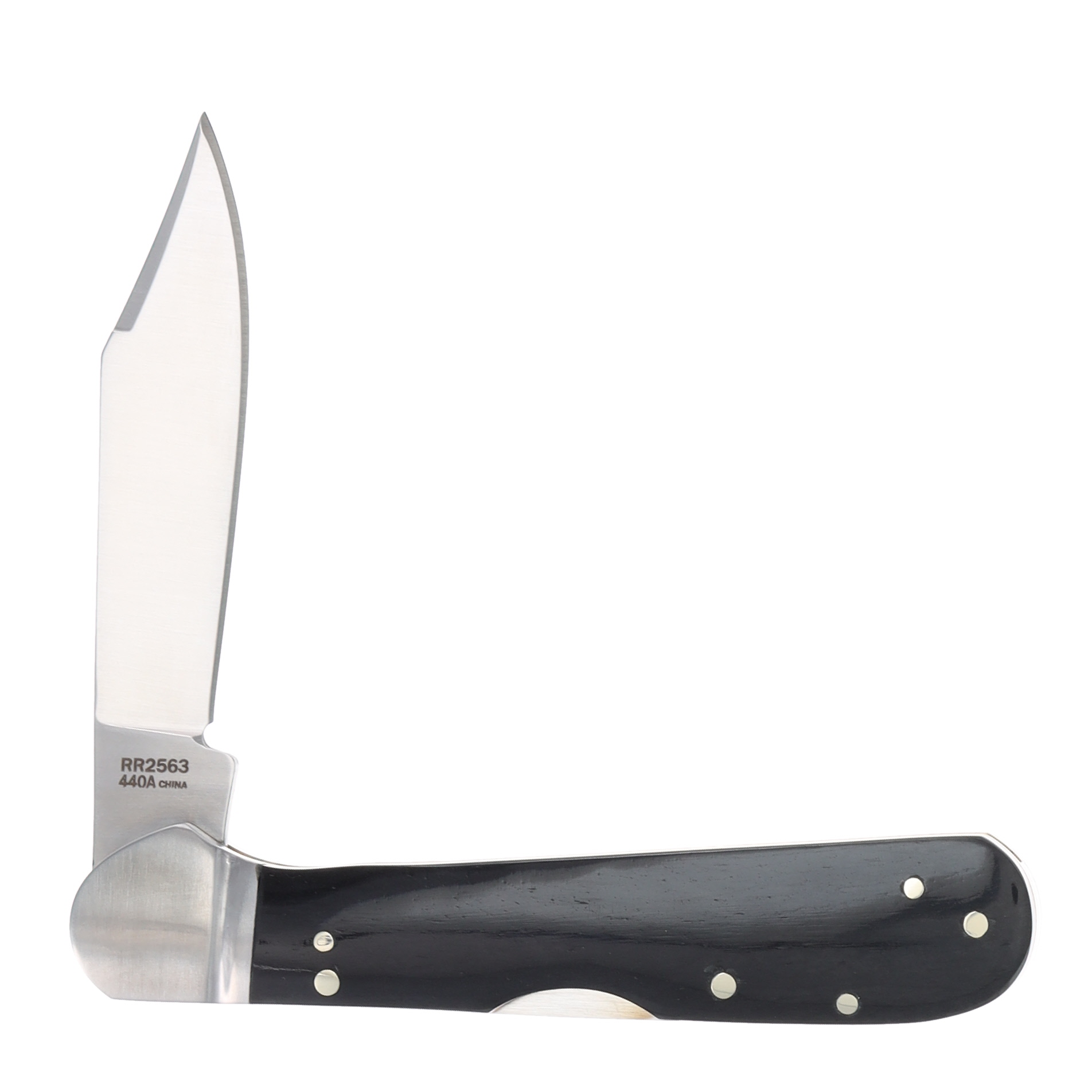 Rough Ryder Black Reserve Smooth Bone Copperhead Lockback RR2563 View 5