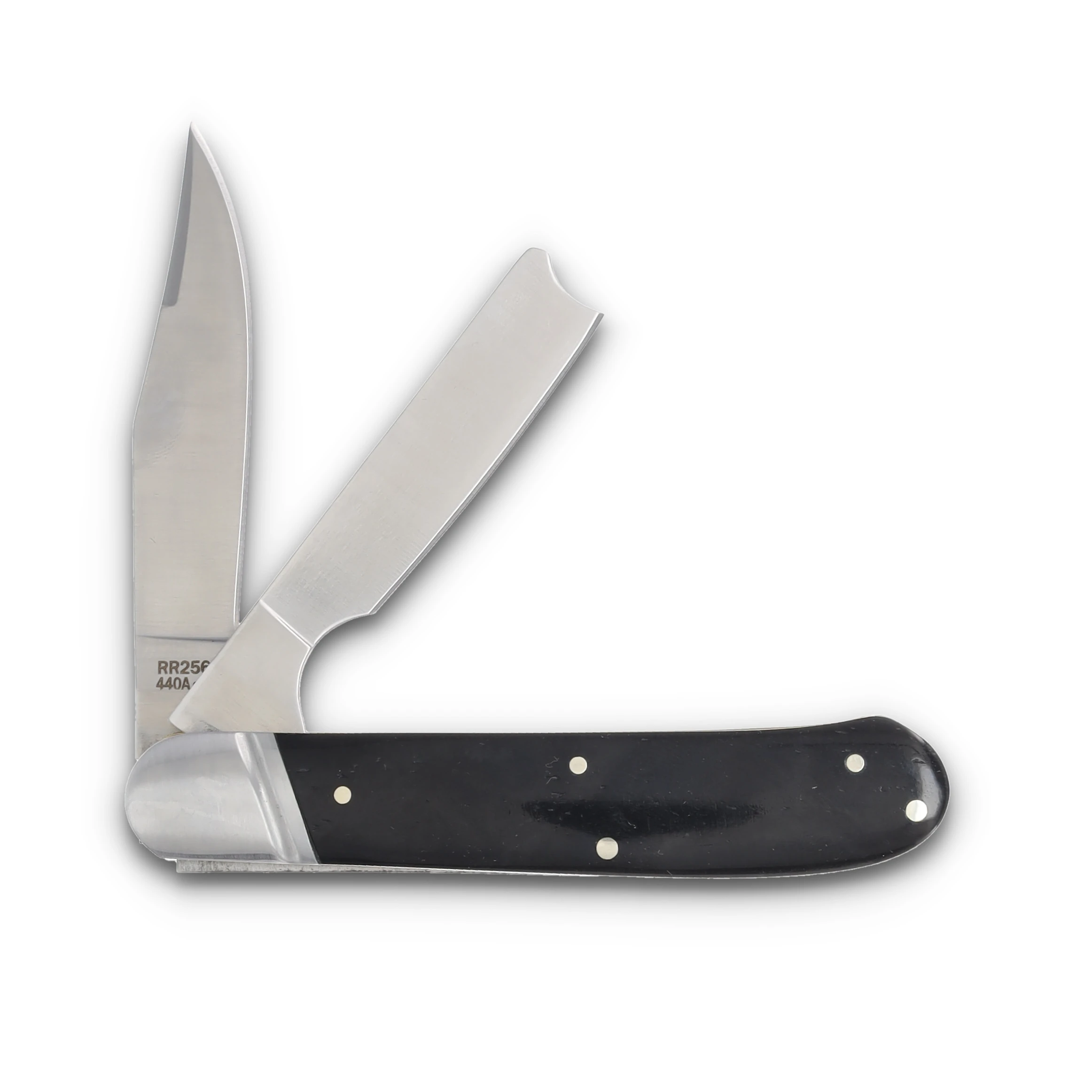 Rough Ryder Black Reserve Barehead One-Arm Razor Folding Knife (Black Smooth Bone) RR2567 View 2