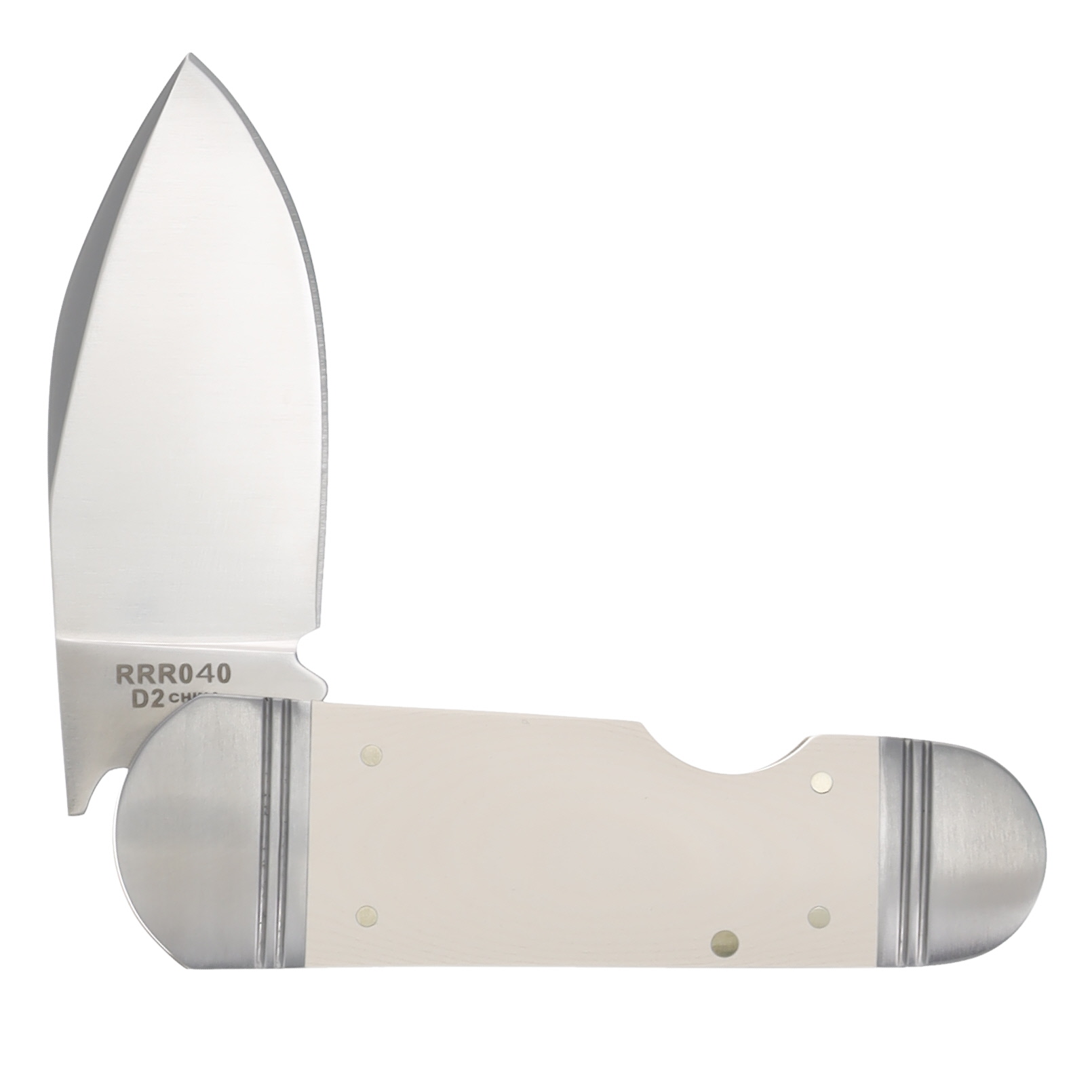 Rough Ryder Reserve Ghost Fish Folding Knife White Micarta RRR040 View 4