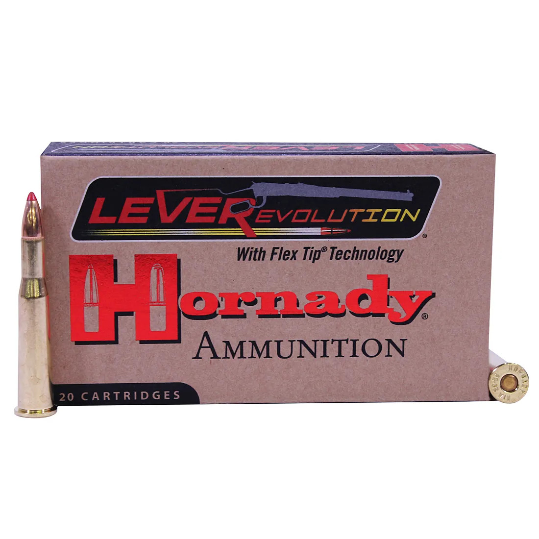 Hornady LEVERevolution .25-35 WCF 110gr FTX Spitzer Brass Ammo 20Rds 8277 View 1