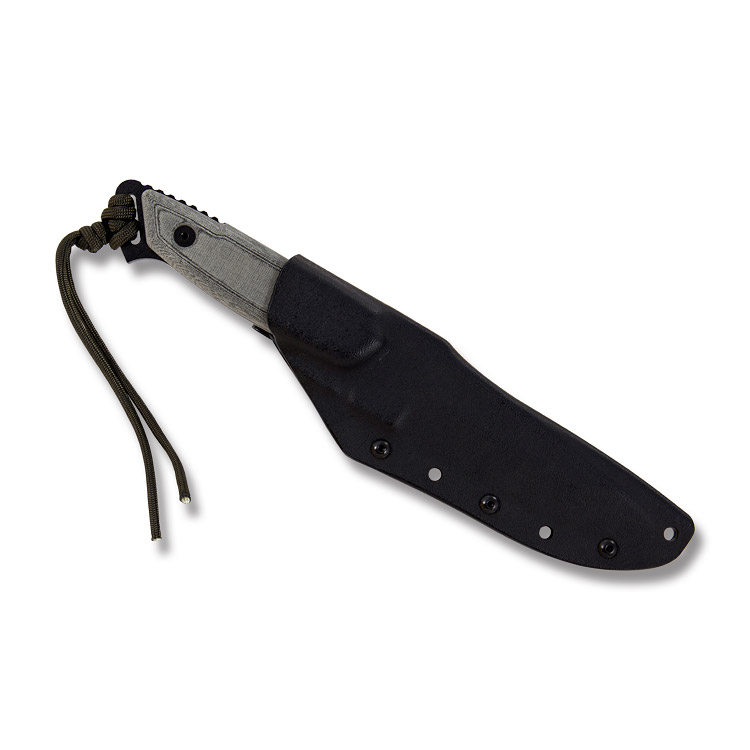 TOPS Knives Dawn Warrior Micarta Fixed Blade 5.5in Black Hunters Point TPDW33 View 3