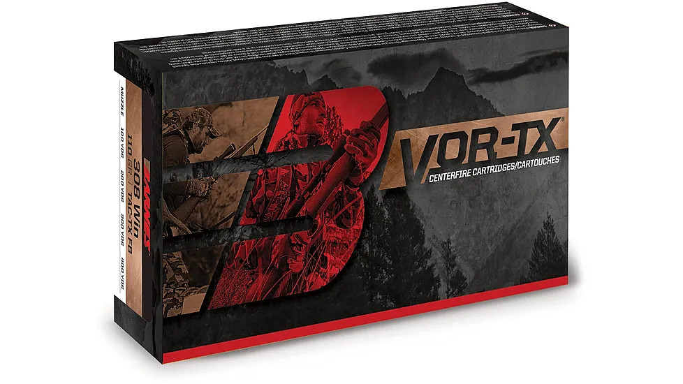 Barnes Bullets VOR-TX 243 Winchester Rifle Ammunition 20 Rounds Brass Centerfire 80 Grain TTSX BT BB243W1 View 1