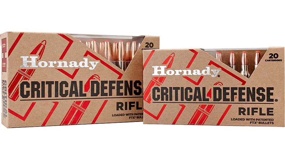 Hornady Critical Defense 223 Rem 73 Grain Centerfire 20 Rounds Spitzer FTE 80260 View 1