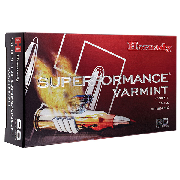 Hornady Superformance Varmint 22-250 Remington Ammunition 20 Rounds Brass Centerfire 50 Grain  Hornady V-Max 83366 View 1