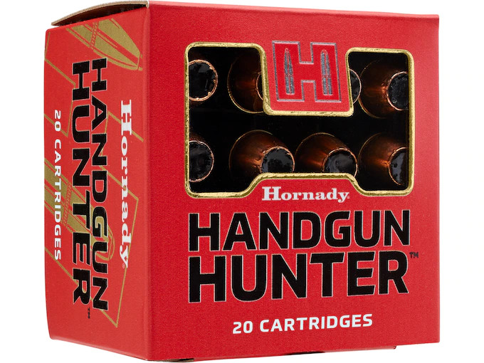 Hornady Handgun Hunter 10mm Auto Ammo 135 Grain Brass 20 Rounds MonoFlex JHP 91267 View 1