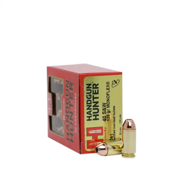 Hornady Handgun Hunter .40 S&W 135gr MonoFlex Lead-Free Ammo 20Rds 91361 View 2