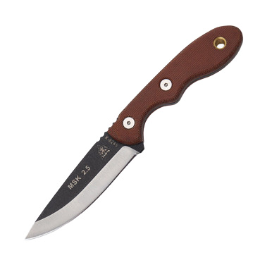 TOPS Mini Scandi 2.5 Tan Micarta Fixed Blade Knife View 3
