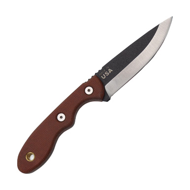 TOPS Mini Scandi 2.5 Tan Micarta Fixed Blade Knife View 4