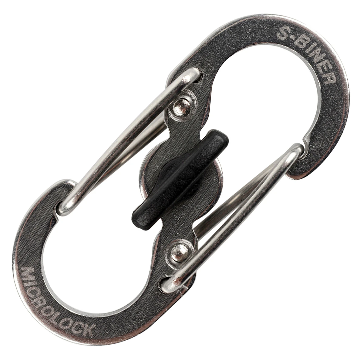Nite Ize S-Biner Microlock Silver 2 Pack NI02668 View 2