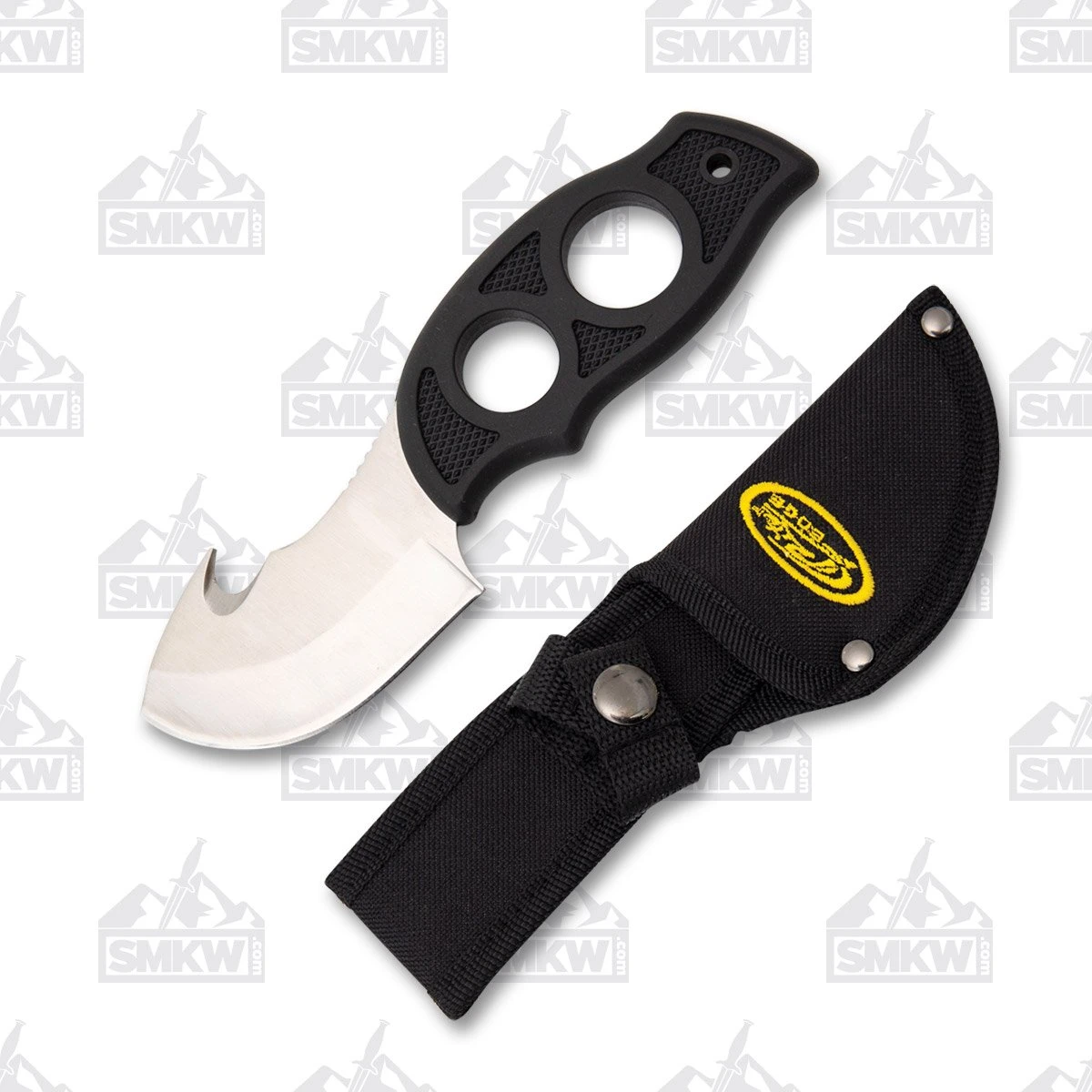 Rite Edge Fingergrip Guthook Fixed 3.0in Satin Blade Knife 211184 View 1