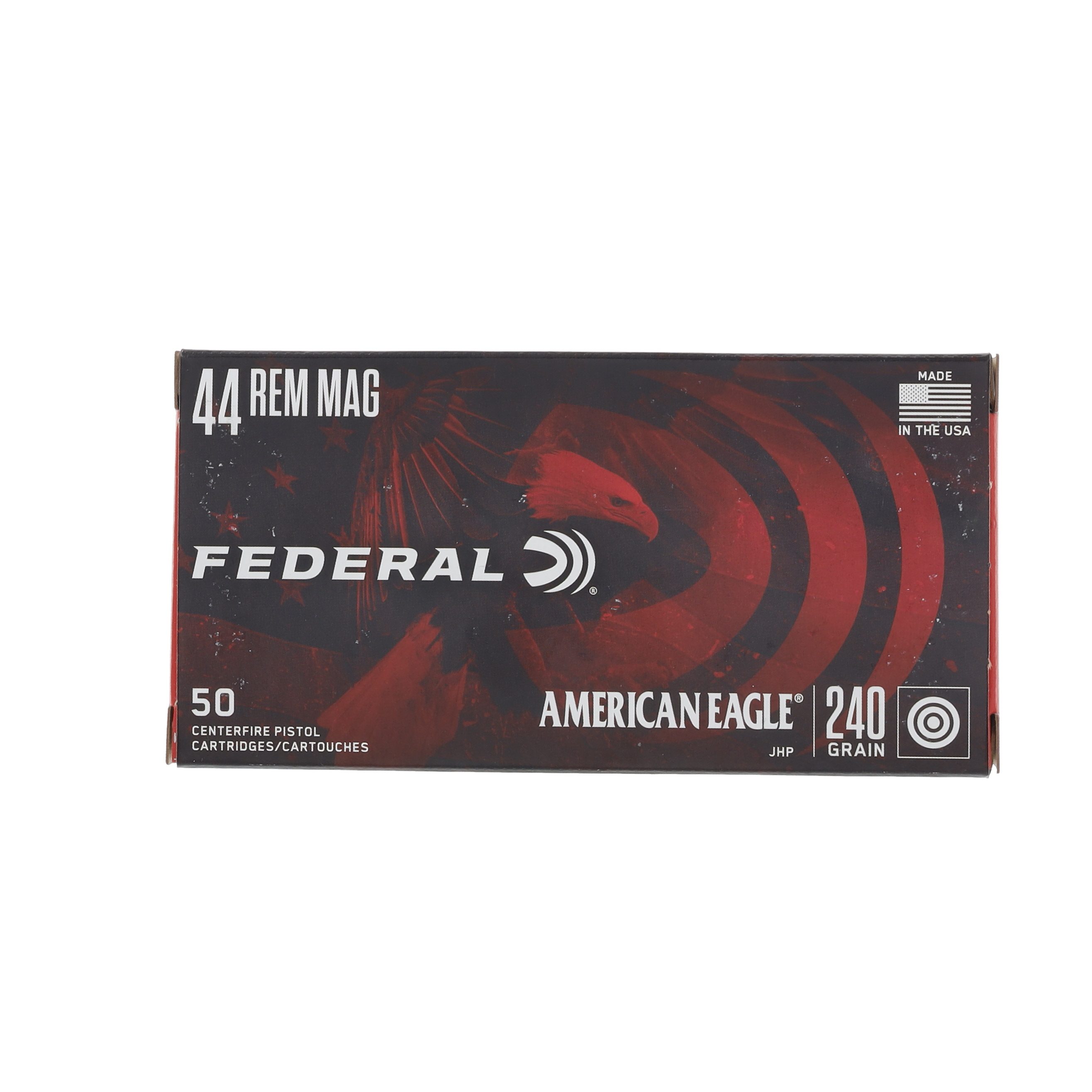 Federal Premium American Eagle 44 Remington Magnum 20 Rounds 240 Grain Brass Centerfire JHP AE44A View 5