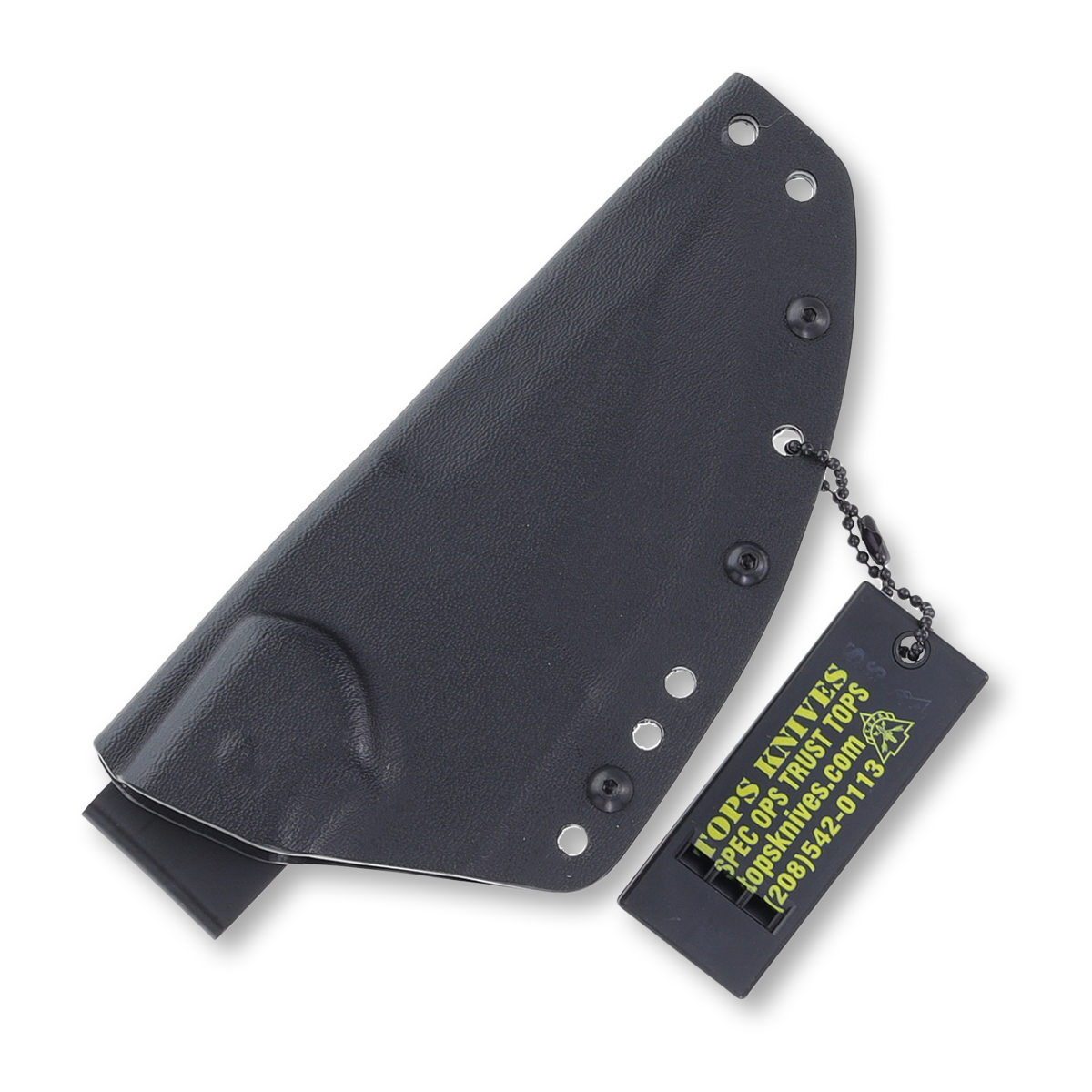 TOPS Knives M1 Midget 3.75in Black Plain Spear Point Fixed Blade TPM1MGT01 View 6