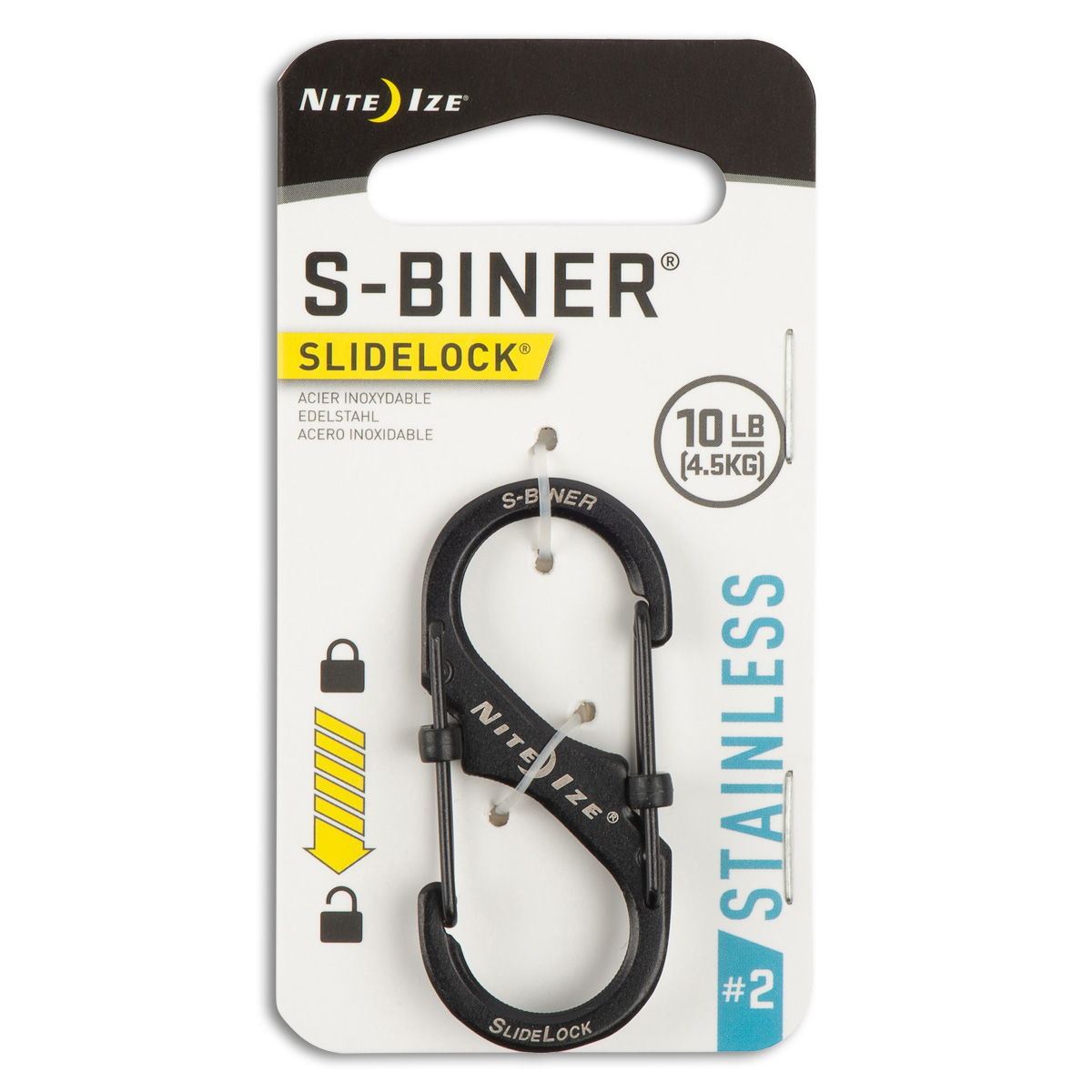 NITE IZE S-BINER SIDELOCK BLACK NI02669 View 3
