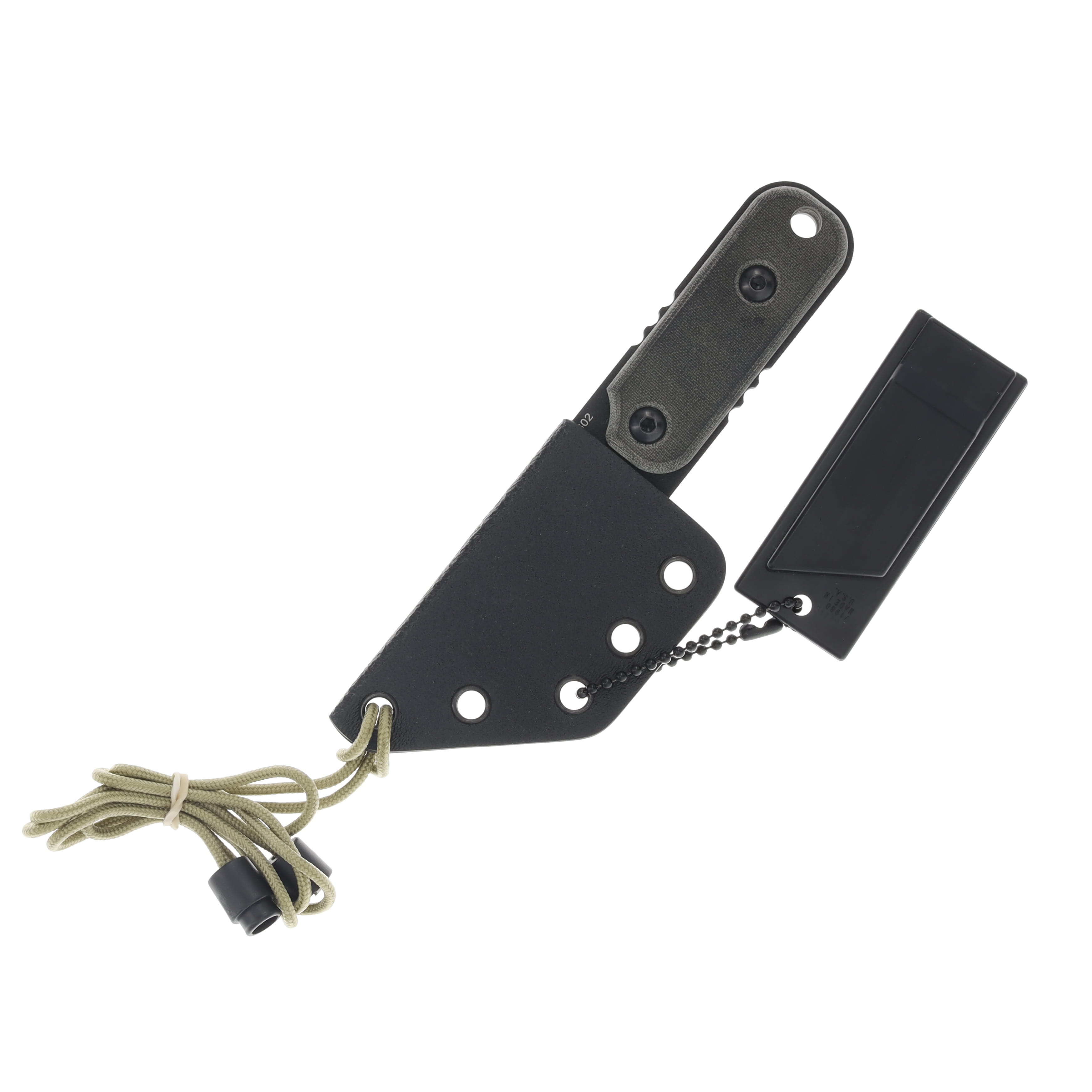 TOPS Knives ALRTXL 05 Fixed Blade Neck Knife 2.75in Hunters Point TPALRTXL05 View 3