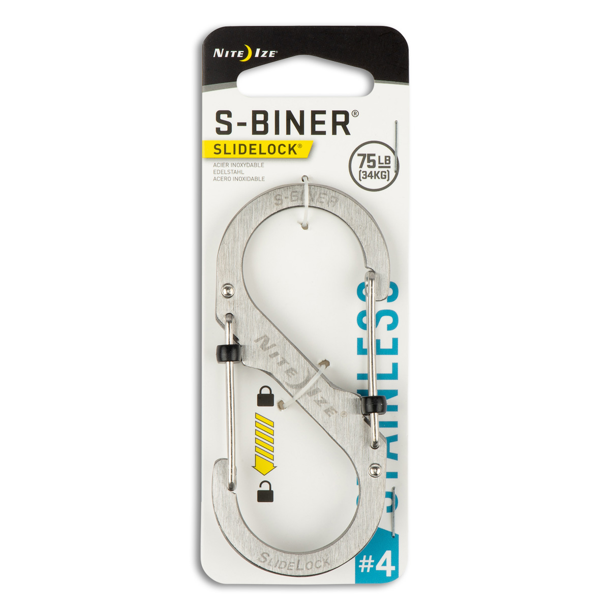 Nite Ize S-Biner Sidelock Silver NI02672 View 2