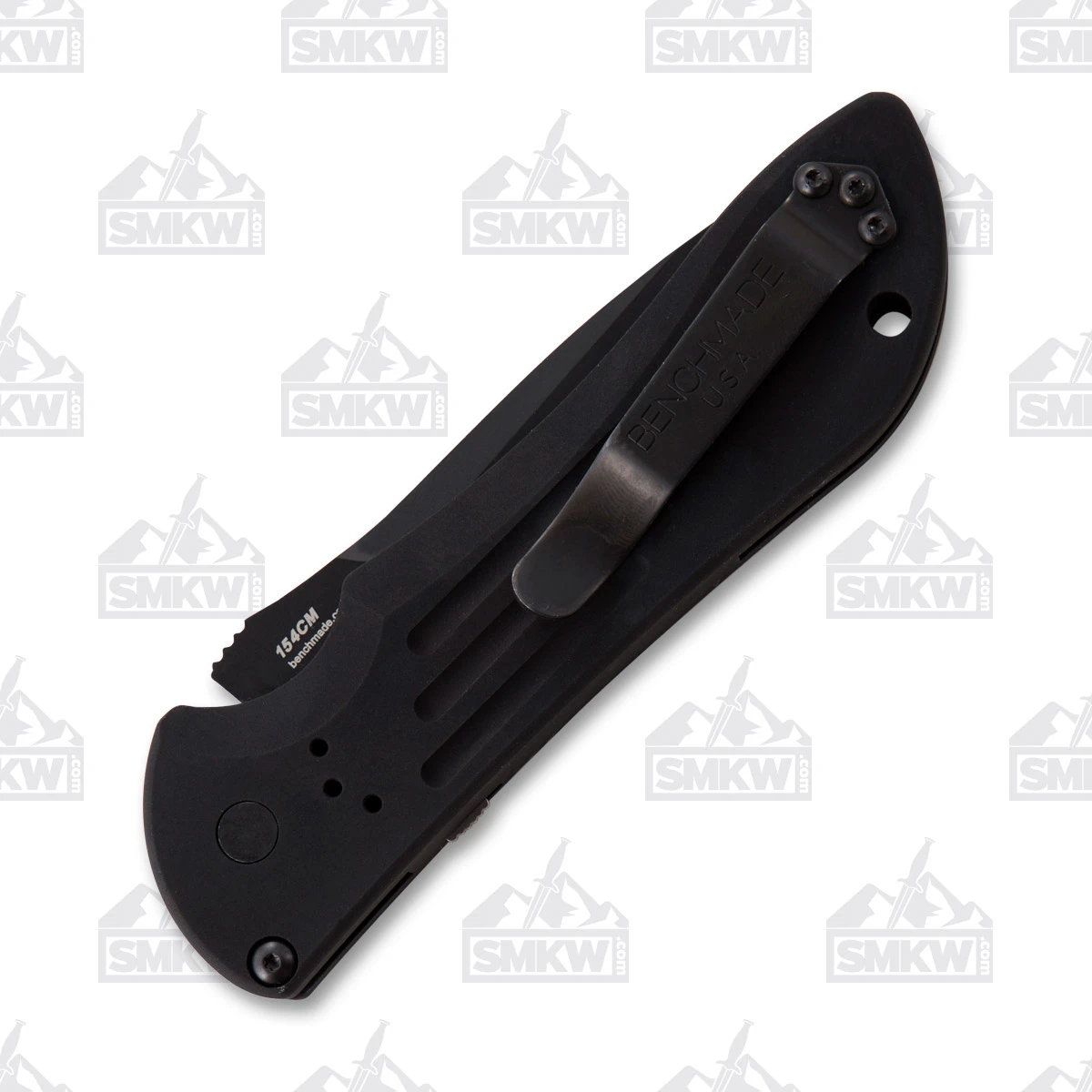Benchmade 9101SBK Stryker OTS Automatic Knife Black Tanto Partially Serrated AUBM9101SBK View 4