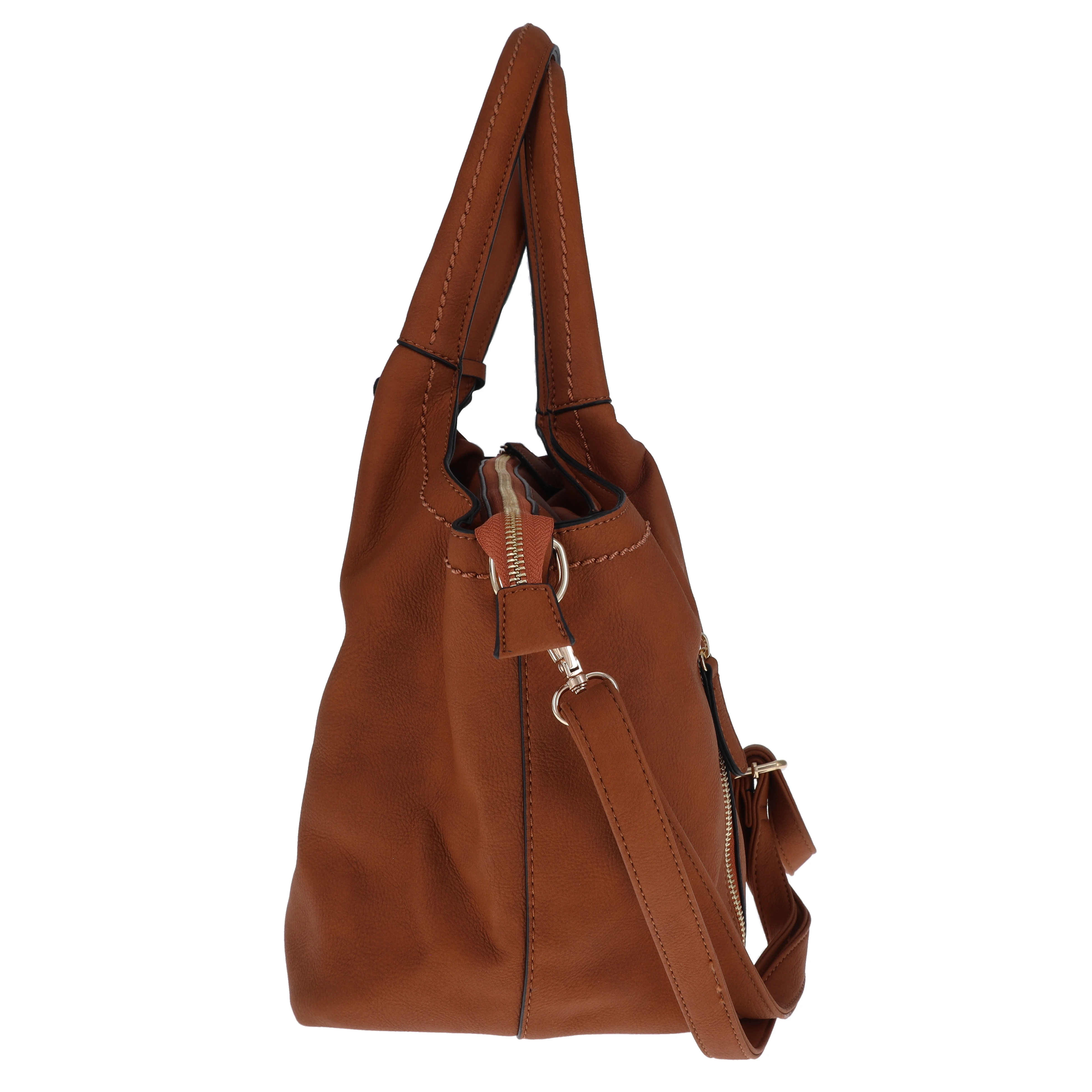 Fabigun Concealed Carry Hobo Bag Camel Womens FAB686C View 11