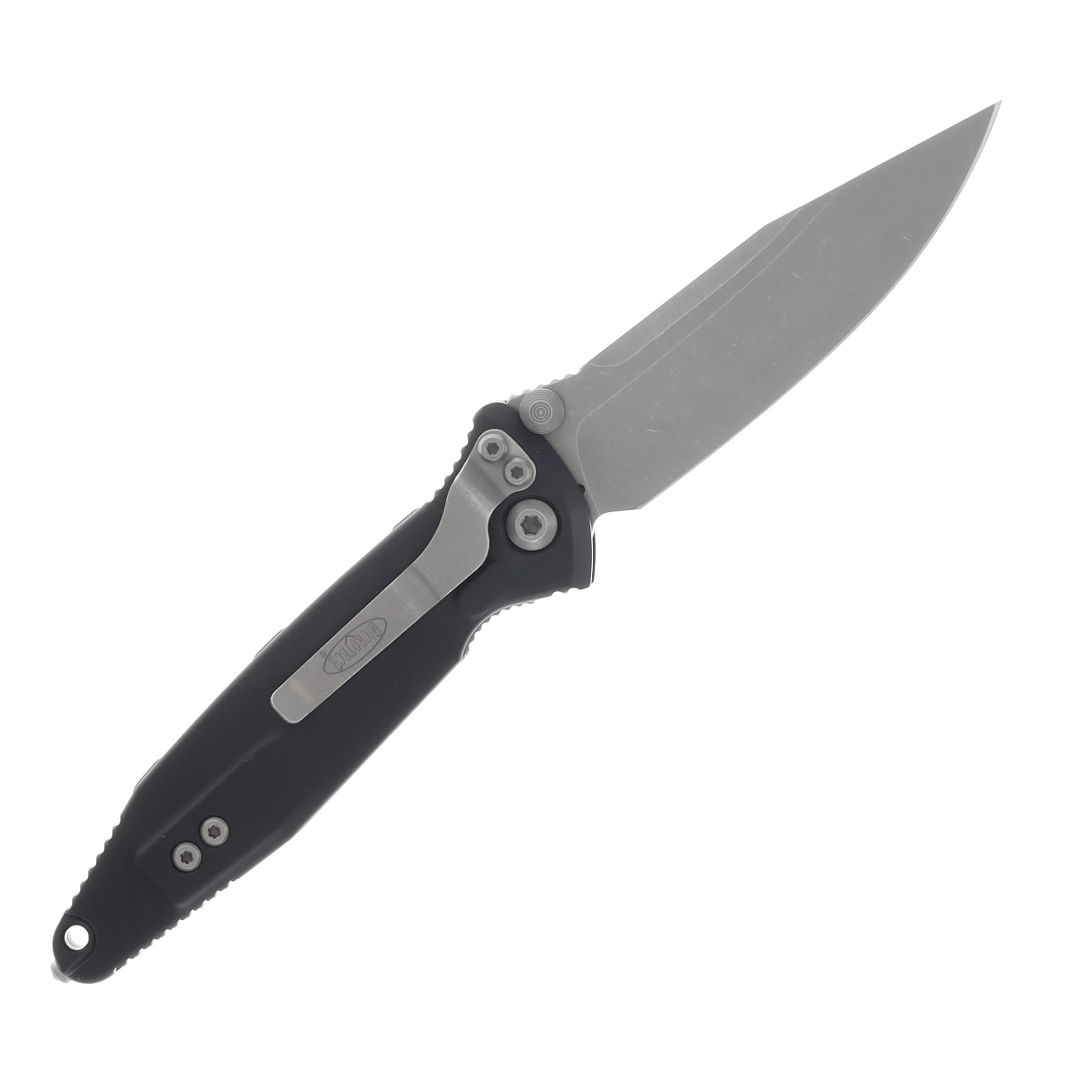 Microtech SOCOM S/E Elite M390 Steel Blade Black Aluminum Handle MT16010AP View 2