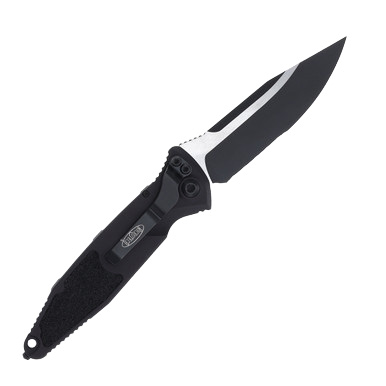 Microtech SOCOM Elite OTS Auto S/E Black  Partially Serrated Tactical Black AUMT160A2T View 2