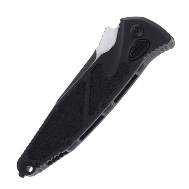 Microtech SOCOM Elite OTS Auto S/E Black  Partially Serrated Tactical Black AUMT160A2T View 3