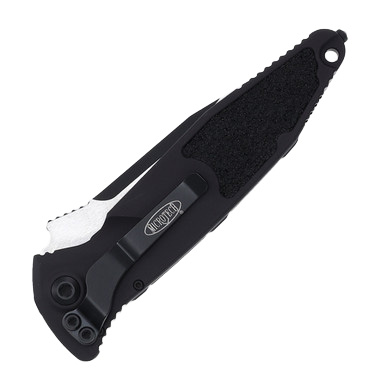 Microtech SOCOM Elite OTS Auto S/E Black  Partially Serrated Tactical Black AUMT160A2T View 4