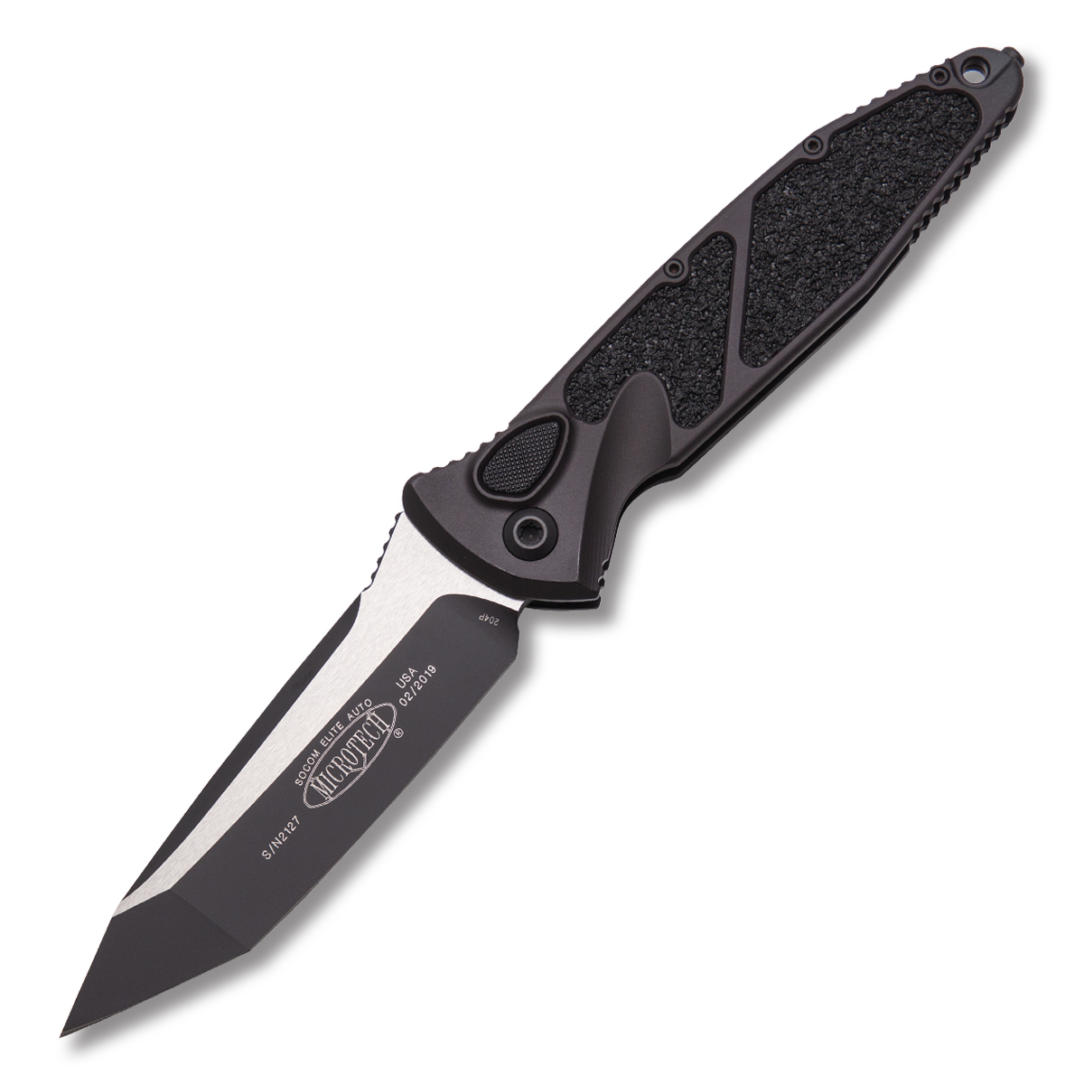 Microtech Socom Elite Tanto Auto Tactical Black AUMT161A1T View 1