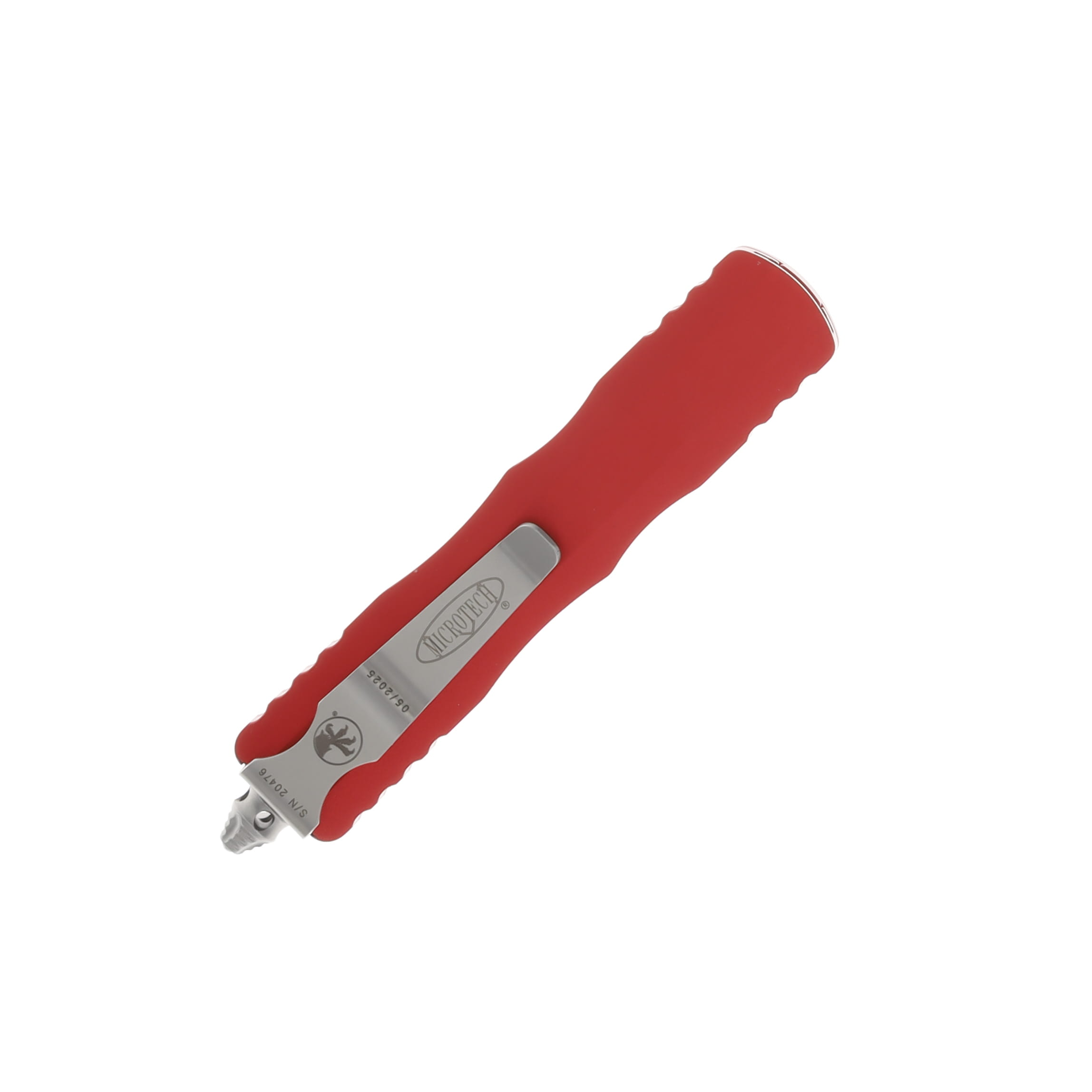 Microtech Dirac D/E Stonewash Red Aluminum AUMT22510RD View 3