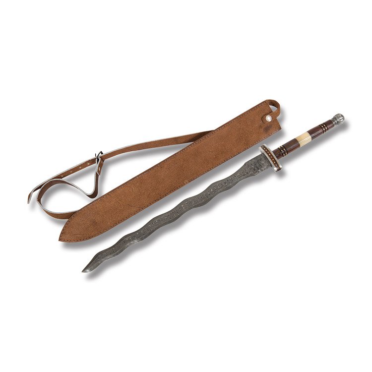 SZCO Supplies Flamberge Sword Hardwood 33.75in Overall DM5011 View 1