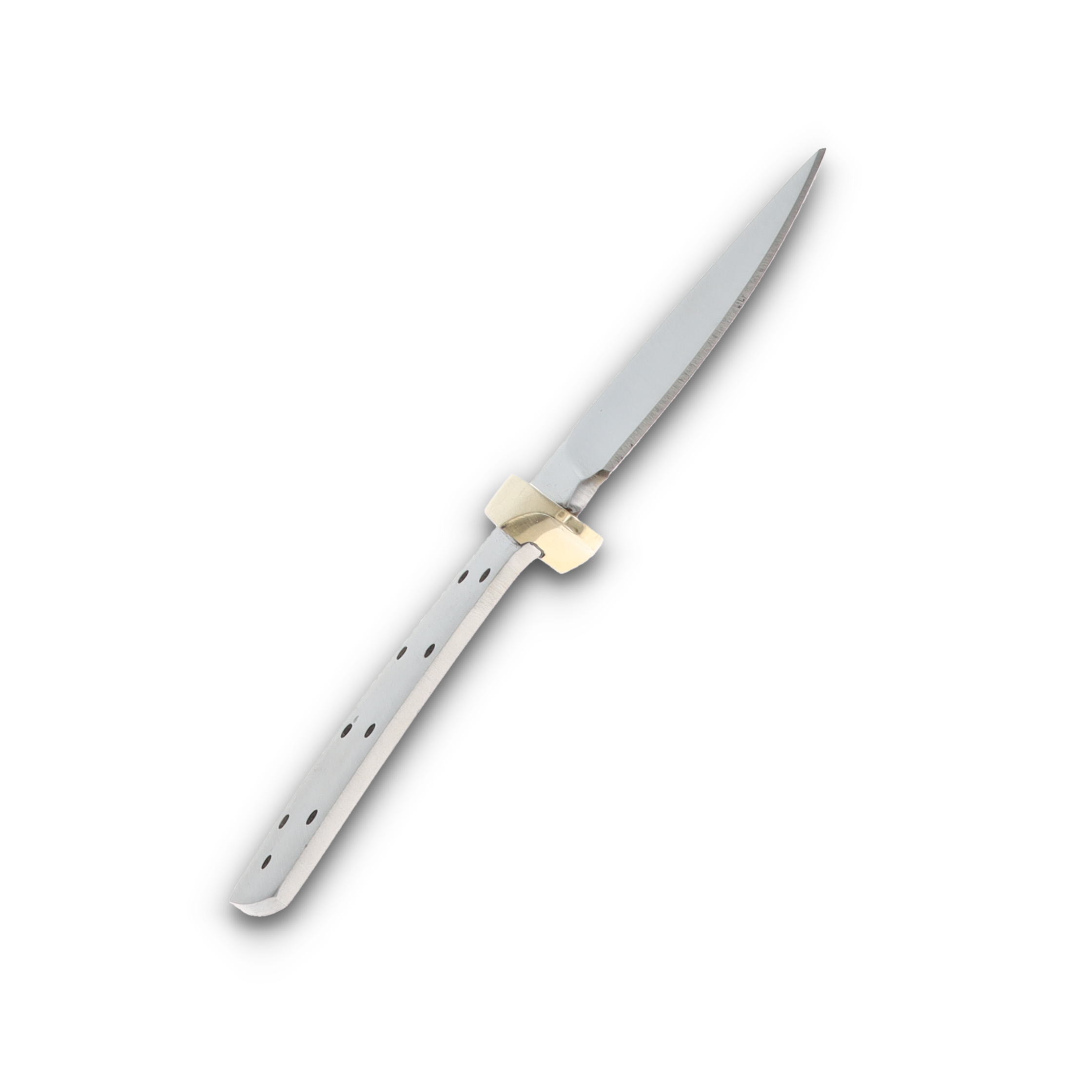 Stainless Hunter Knife Blank Full Tang 3.25in Drop Point for DIY Build BL144DB View 3