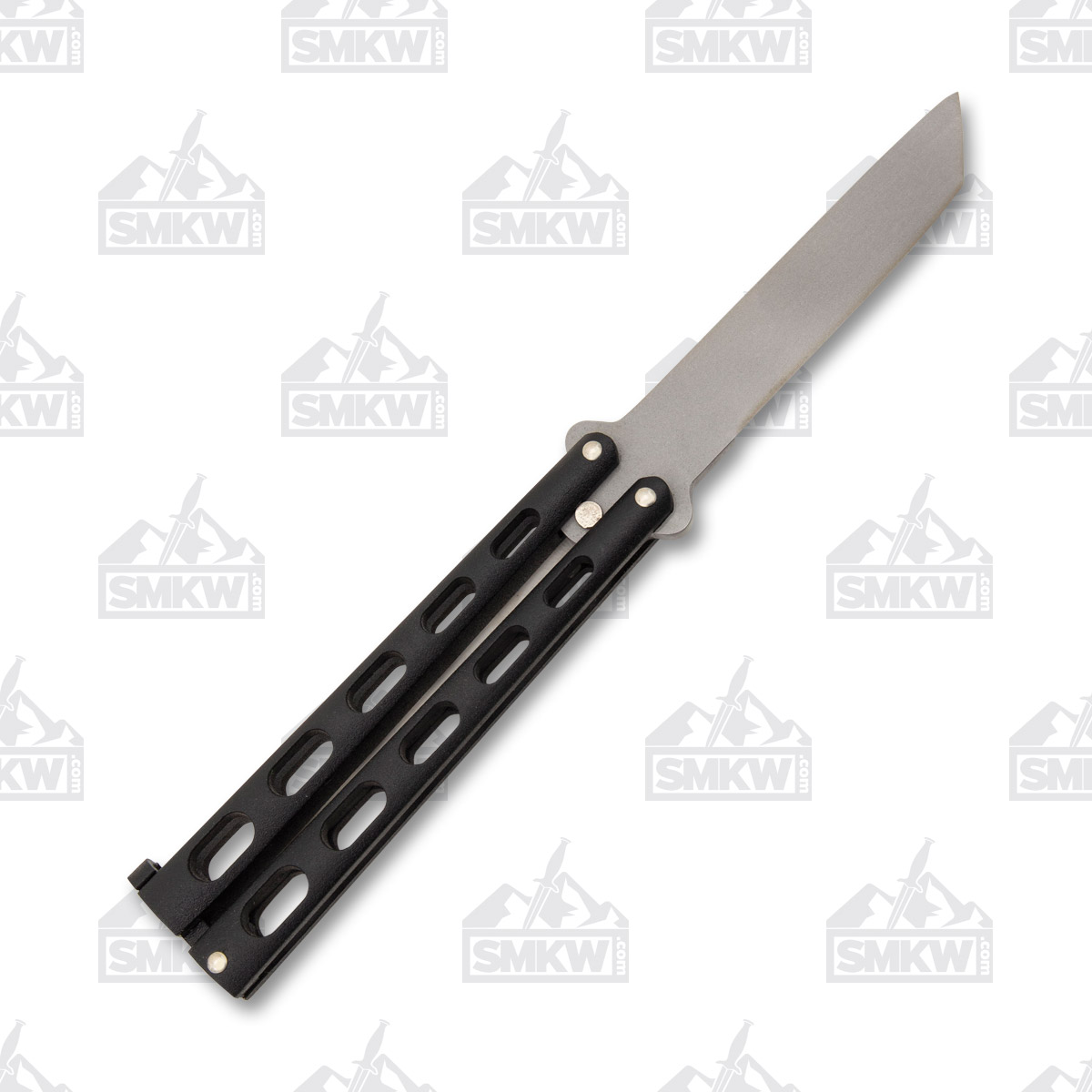 Bear & Son 5" Balisong Black Tanto BR114AB View 3