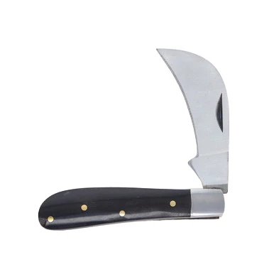 SZCO Supplies Black Pruning Folding Knife Classic Buffalo Horn View 3