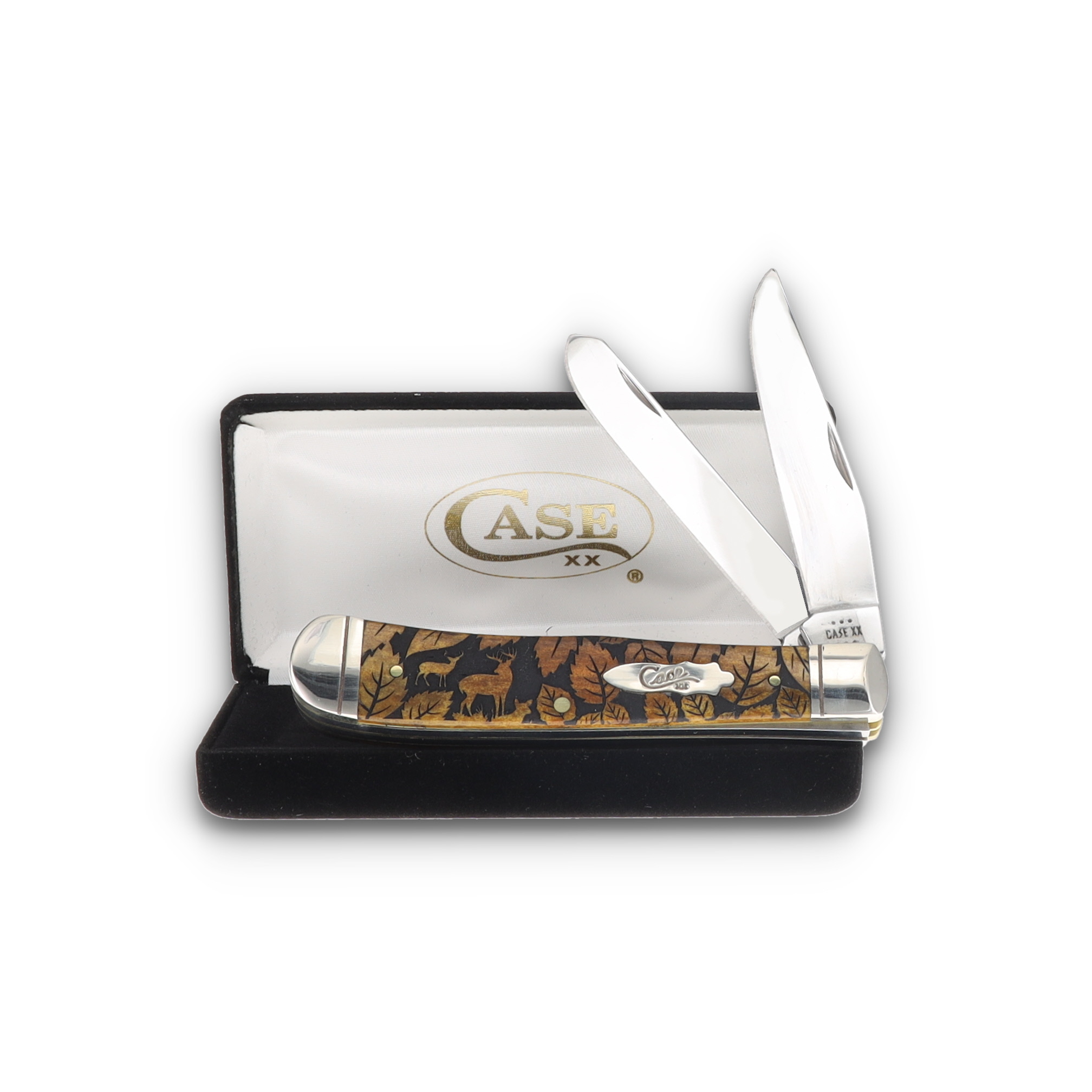 Case XX Wildlife Series Antique Bone Trapper Folding Knife Deer CA58182DEER View 7