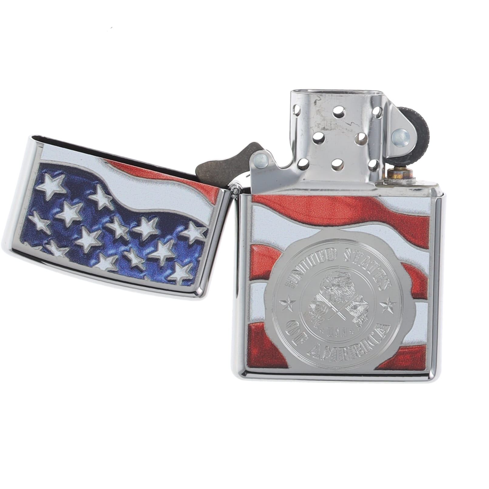 Zippo American Flag and Stamp High Polish Lighter ZP29395 View 2