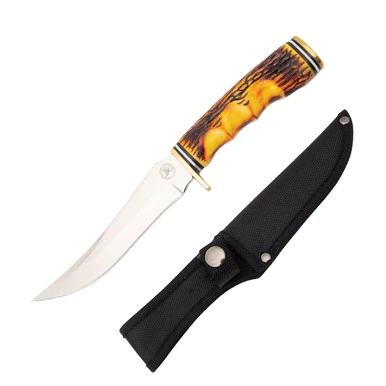 Frost Whitetail Cutlery Imitation Bone Fixed Blade Deer Skinner FRWT1000 View 1