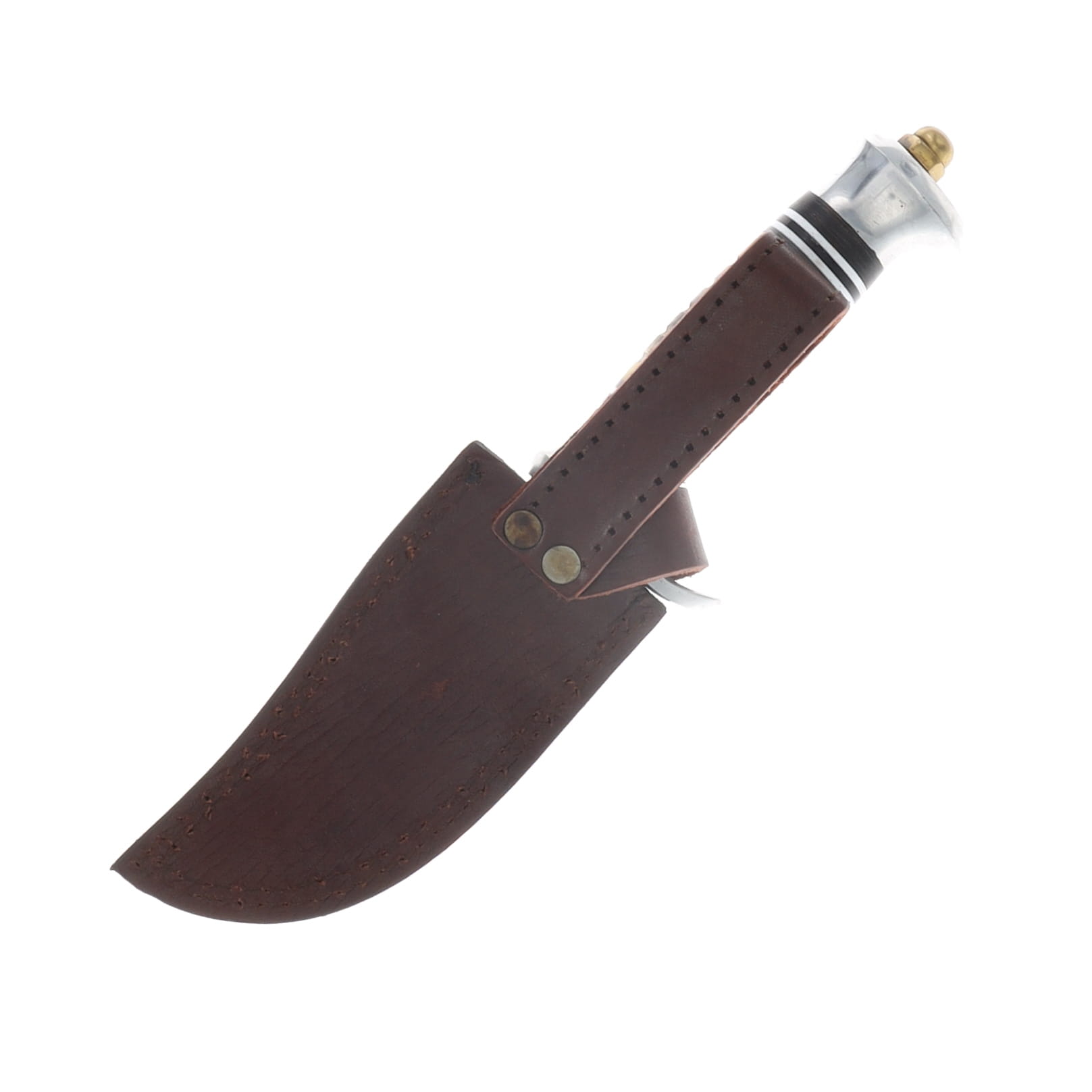 Frost Black Hills Skinner Fixed Knife Torched Bone 5in Plain Clip Point FRBKH220DTB View 4