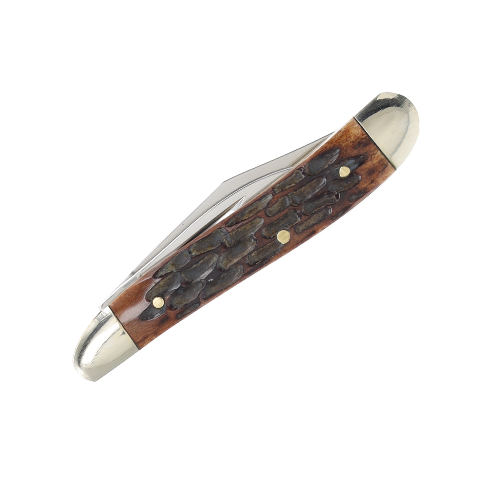 Frost Cutlery Steel Warrior Autumn Second Cut Bone Peanut Folding Knife FRSW107ASC View 4