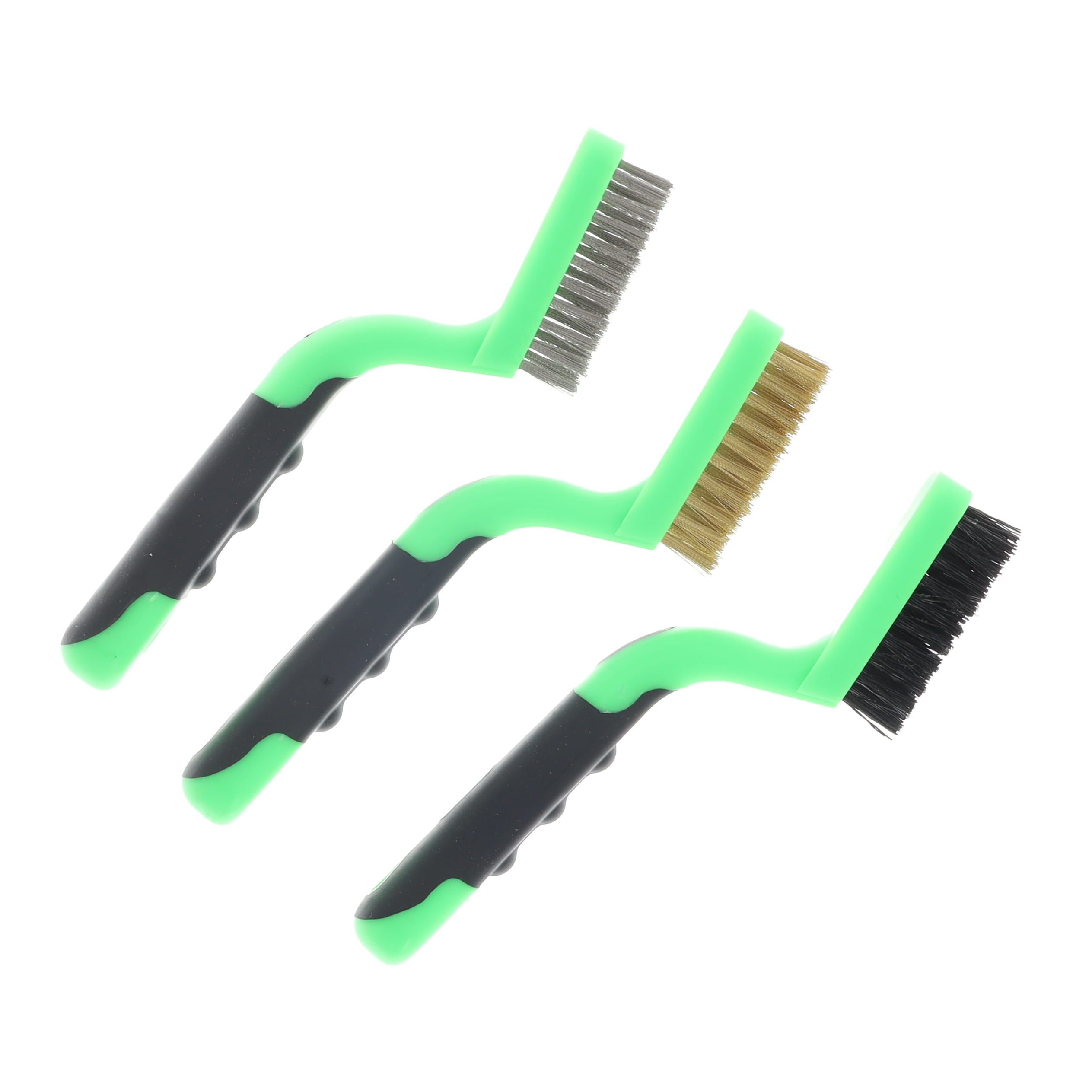GRIP 3pc 7in Mini Wire Brush Set | Rust and Detail Cleaning Tool Kit GRIP27212 View 4